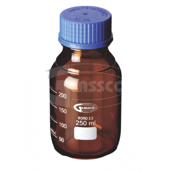 Bottle Reagent Amber 250ML With Screw Cap 250ML Bottle Reagent Amber 250ML With Screw Cap 250ML