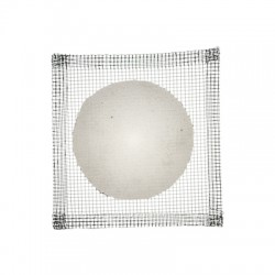 Ceramic Plate, Iron Wire With Ceramic Center, 70 MM