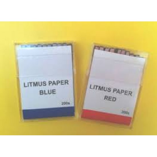 Litmus Paper blue Test Strips pk/10