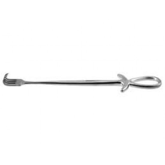 Murphy Retractor Length = 19 cm / 7-1/2", Sharp, 4 Prong Murphy Retractor Length = 19 cm / 7-1/2", Sharp, 4 Prong