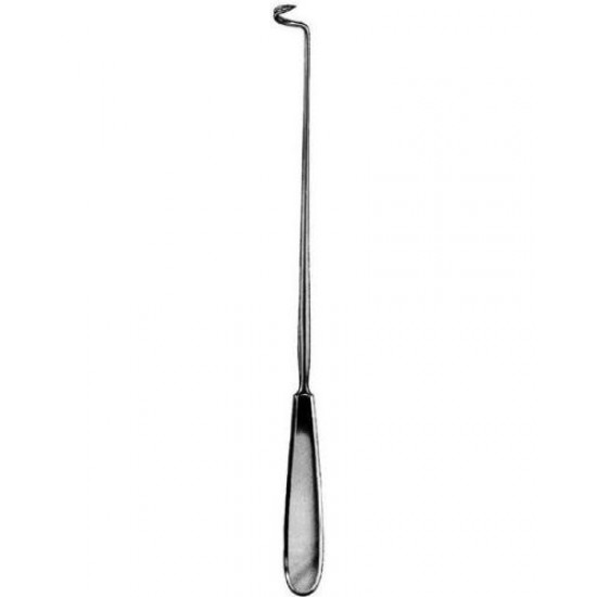 Deschamps Ligature Needle Length = 21 cm / 8- 1/4", Curved to Right, For the Left Hand, Sharp Deschamps Ligature Needle Length = 21 cm / 8- 1/4", Curved to Right, For the Left Hand, Sharp