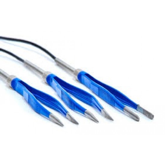 Electrically heated forceps, curved (2 mm) Electrically heated forceps, curved (2 mm)