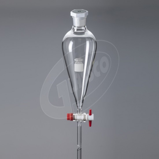 Separating Funnel, with PTFE Key Stopcock (1 L) Separating Funnel, with PTFE Key Stopcock (1 L)