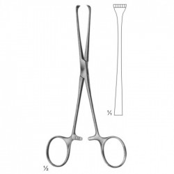 Artery Traction and Grasping Forceps BOYS-ALLIS 5x6 teeth sharp 155 mm