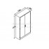 Storage cabinet 1200x450x2000mm
