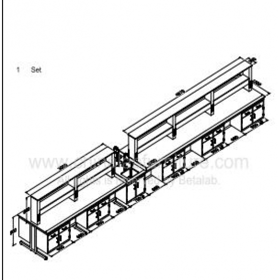 Island bench 8700X1200X900mm
