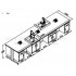 Island bench 4500X1200X900mm