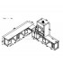 Wall bench 4050+4320X750X90MM