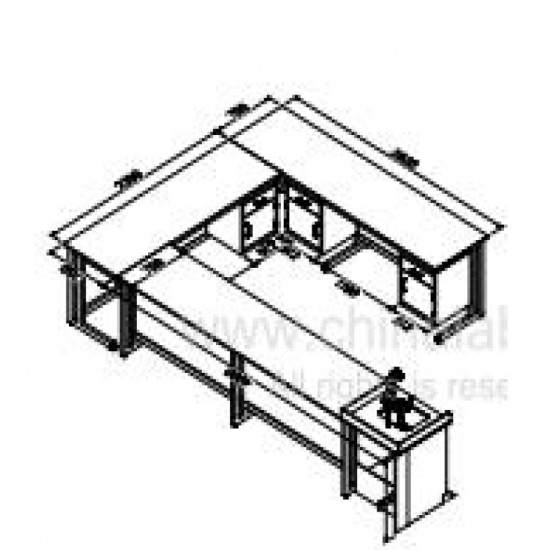 Wall bench 4000+2350+2930X 750X900MM Wall bench 4000+2350+2930X 750X900MM