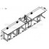 Wall bench 5800*800*900mm