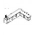 Wall bench(5000+2900)*750*900mm