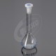 Volumetric Flasks, Clear Glass, Class-B, With PE Stopper, ISO 25ML 10/19