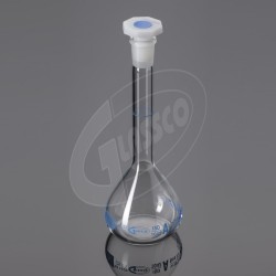 Volumetric Flasks, Clear Glass, Class-B, With PE Stopper, ISO 250ML 14/23