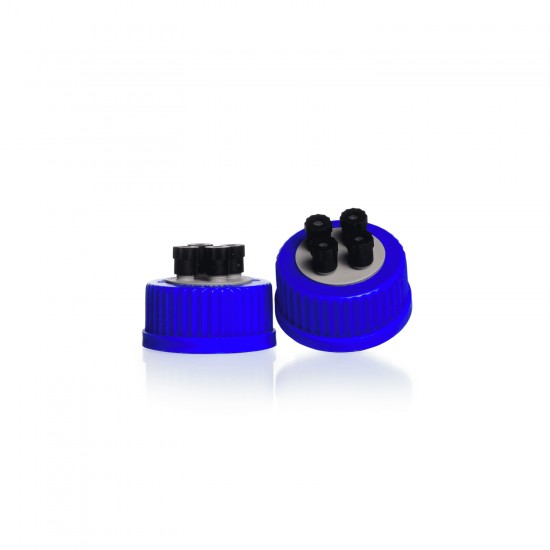 Screw cap HPLC, GL 45, 4 ports