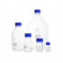 DURAN® Original GL 45 Laboratory Bottle clear, with screw cap and pouring ring, PP, blue, 1000 mL