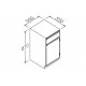 Base Cabinets1x Door &1xdrawers left 500X550X870