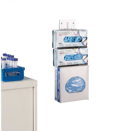 Flex Hold Glove Box Wall Holder, 4 Place Flex Hold Glove Box Wall Holder, 4 Place
