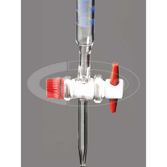 Burettes with PTFE Key stopcock clear glass, Class AS, 50 ML