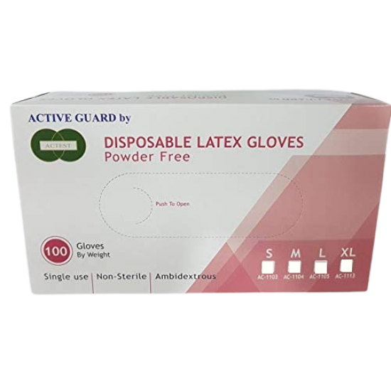 LATEX POWDER FREE GLOVES SIZE EXTRA LARGE