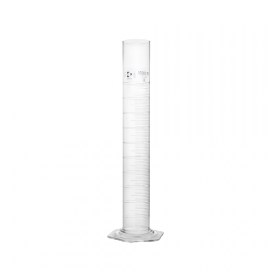 Measuring Cylinder with Hexagonal Base, Class A, 1000 mL