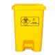 Dustbin With Biohazards Signage
