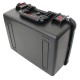 Black Plastic Equipment Case With Foam Insert Black Plastic Equipment Case With Foam Insert