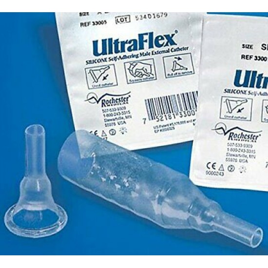 UltraFlex Male External Catheter Self-Adhesive Band Silicone UltraFlex Male External Catheter Self-Adhesive Band Silicone