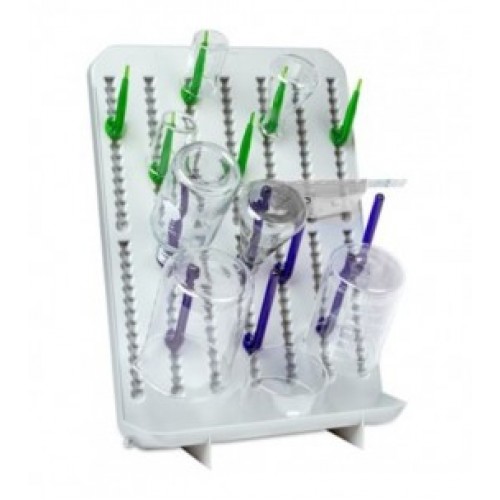 Lab Drying Rack Set, wall/bench mount