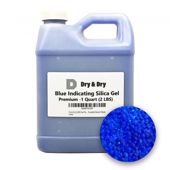 Blue Premium Indicating Silica Gel, 2 LBS