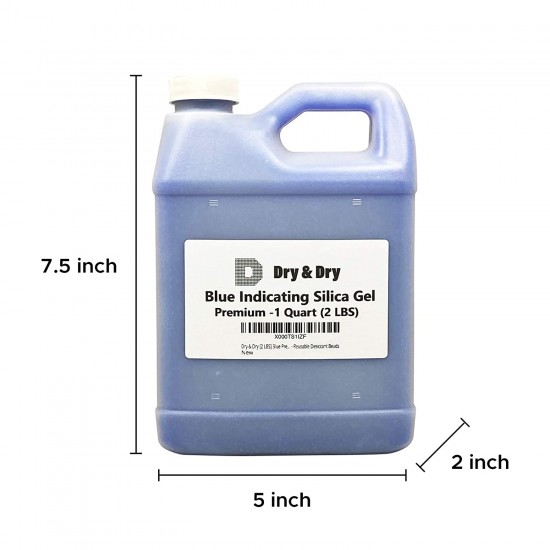 Blue Premium Indicating Silica Gel, 2 LBS
