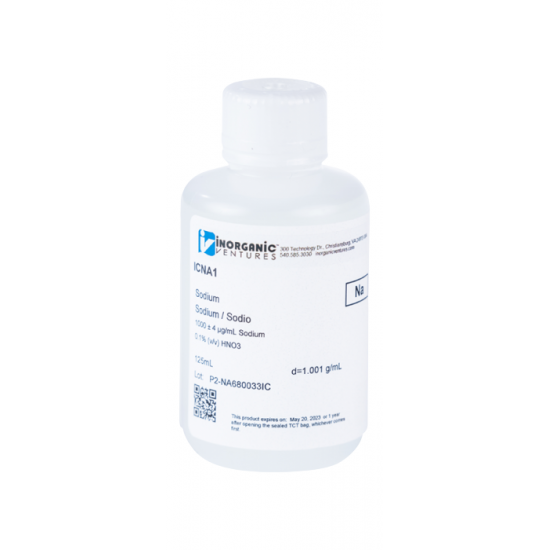 Sodium 1000ug/mL, 125 ML