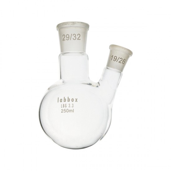 Flask, Round Bottom With Two Necks, 250 ML