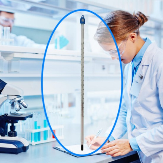 Laboratory Thermometer -10 to +150, 305mm Red Spirit