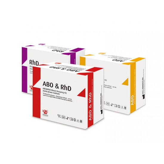 ABO and RhD Blood Grouping Rapid Test Cassette, 25T/KIT