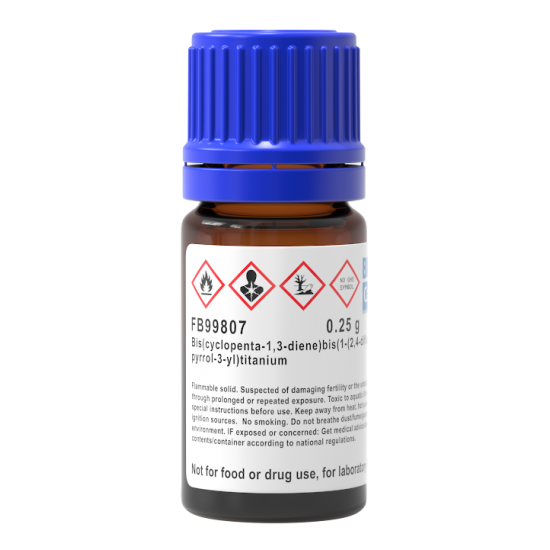 Bis(cyclopenta-1,3-diene)bis(1-(2,4-difluorophenyl)-3H-pyrrol-3-yl)titanium Bis(cyclopenta-1,3-diene)bis(1-(2,4-difluorophenyl)-3H-pyrrol-3-yl)titanium