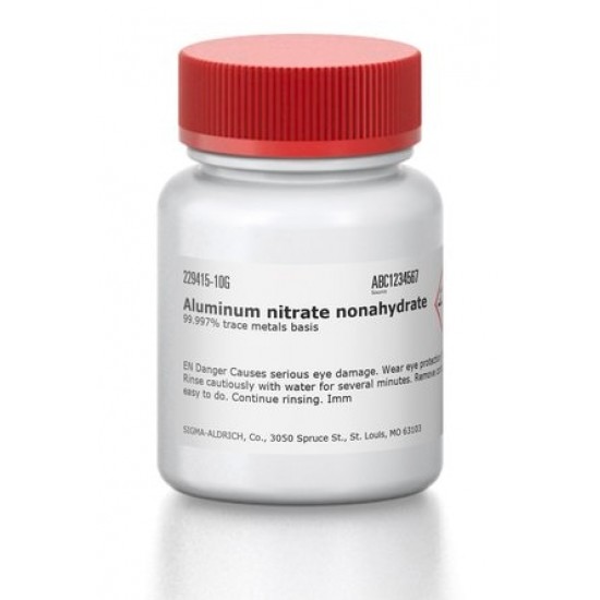 Aluminum nitrate nonahydrate ; ACS reagent ; 98.0-102.0% (Titration) Aluminum nitrate nonahydrate ; ACS reagent ; 98.0-102.0% (Titration)