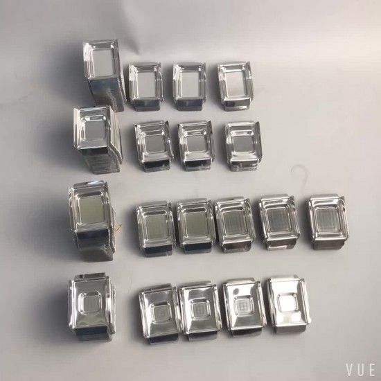 Base moulds (stainless steel) 7 mm x 7 mm x 7 mm (12 pcs.)