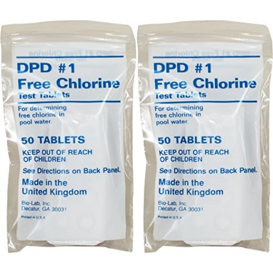 Chlorine - Free (DPD 1) tabs 0 - 5 mg/l Cl2 11.60 (250 tests)