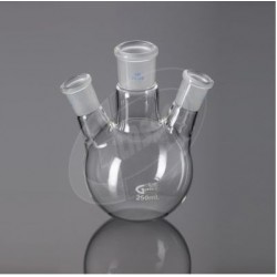 ROUND BOTTOM FLASK THREE NECK 500ML CENTER SOCKET 29/32 SIDE SOCKETS 29/32