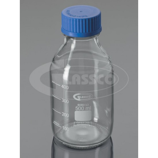 Reagent Bottle, Clear Screw cap, 500 ML