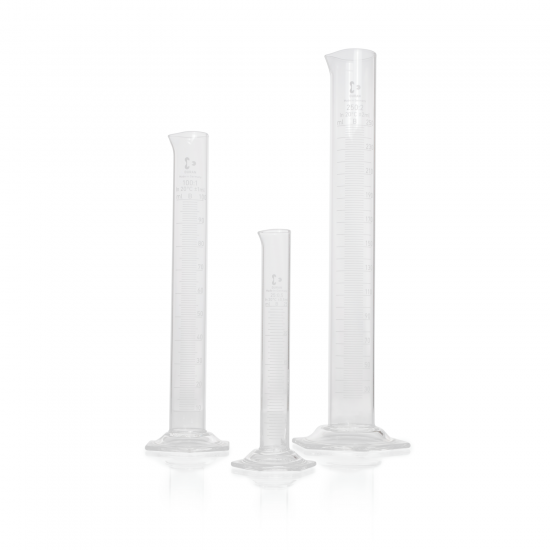 DURAN® Measuring Cylinder with Hexagonal Base, Class B 100 ML DURAN® Measuring Cylinder with Hexagonal Base, Class B 100 ML