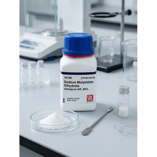 Sodium Molybdate Dihydrate extrapure AR, 99%, 100 G Sodium Molybdate Dihydrate extrapure AR, 99%, 100 G