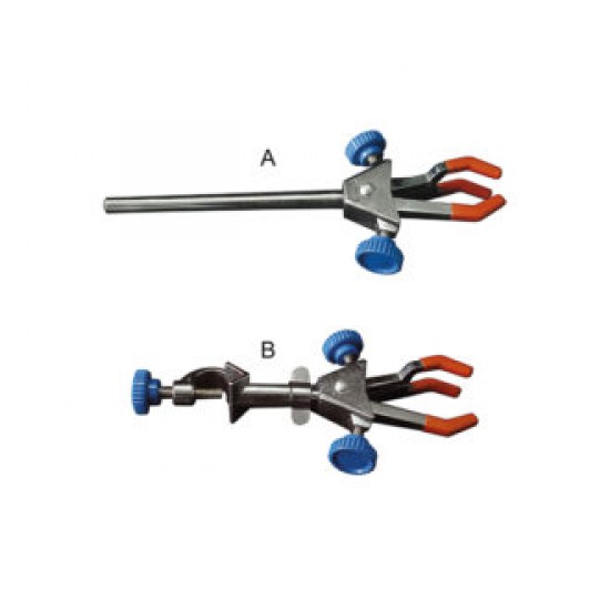 Three finger double adjust clamp (0-60Ø) large, with bosshead (B)