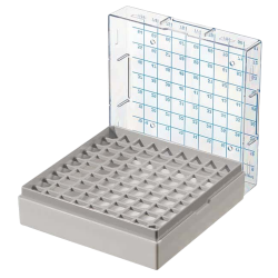 Cryo Storage Box, 9X9, Gray 1.2 to 2.0 mL