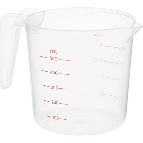 Measuring Beaker with Handle Plastic 500Ml