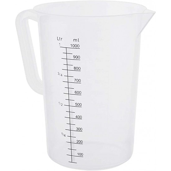 Measuring Beaker with Handle Plastic 1000Ml