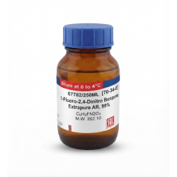 1-Fluoro-2,4-Dinitro Benzene Extrapure AR, 99% , 250 ML 1-Fluoro-2,4-Dinitro Benzene Extrapure AR, 99% , 250 ML