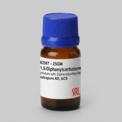 1,5-Diphenylcarbazone (mixture with Diphenylcarbazide) extrapure AR, ACS ,(25GM) 1,5-Diphenylcarbazone (mixture with Diphenylcarbazide) extrapure AR, ACS ,(25GM)