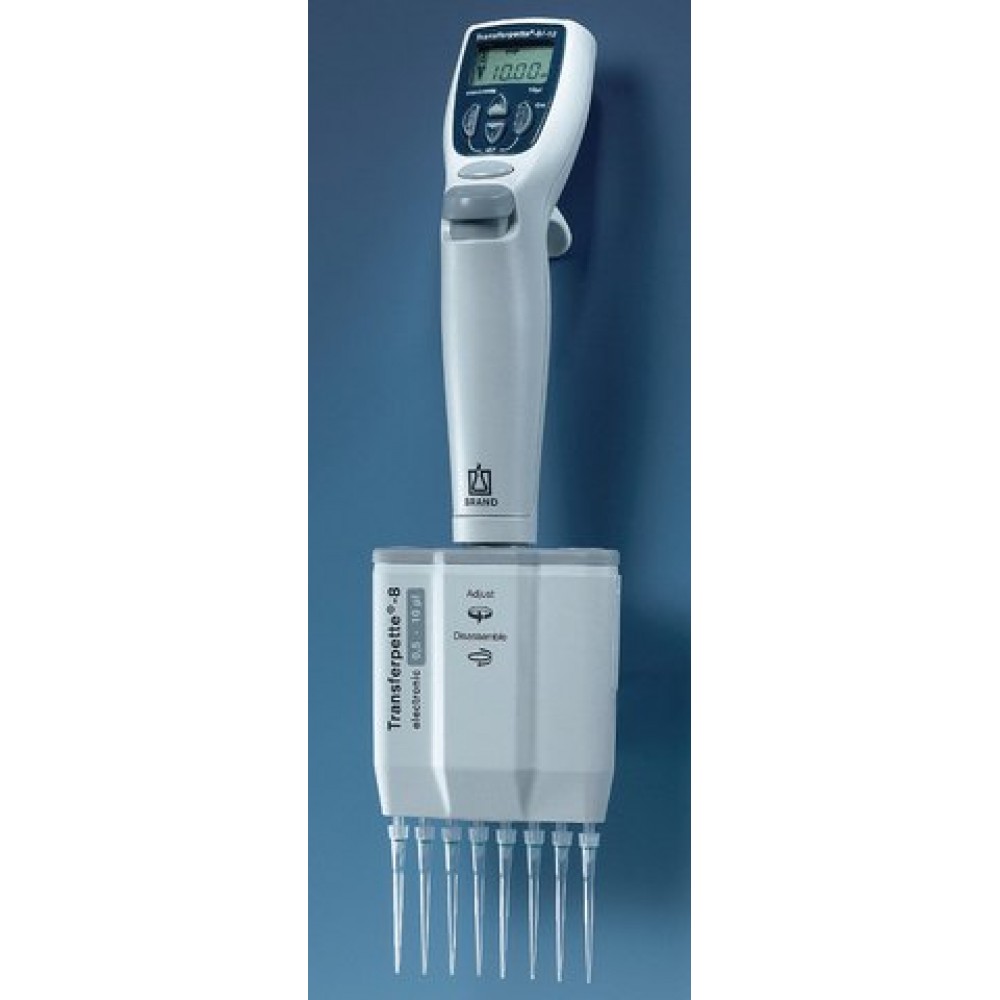 BRAND® Transferpette® multichannel, electronic pipette volume 0.510 μL