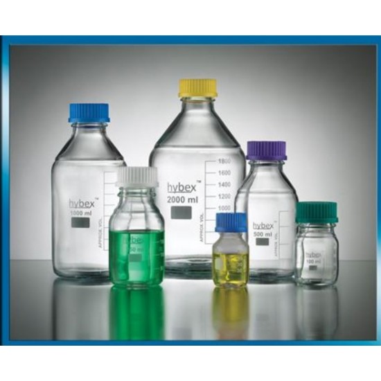 Hybex Media Storage Bottle, 50mL with GL32 Blue Cap (10/PK) Hybex Media Storage Bottle, 50mL with GL32 Blue Cap (10/PK)